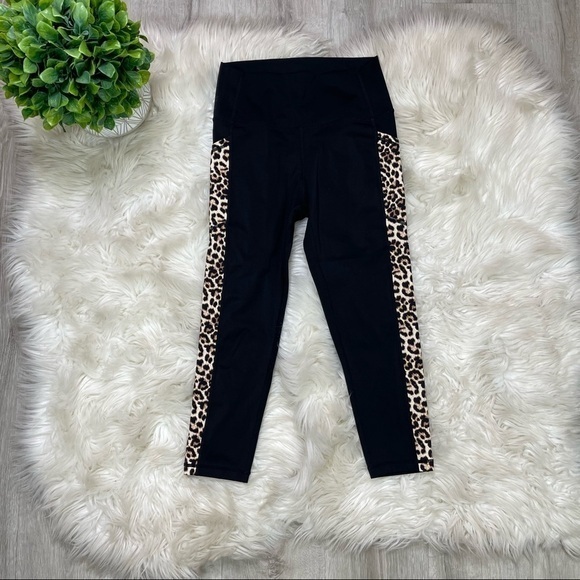 Zyia Active Leopard Print Brilliant Hi-Rise Leggings 6-8 - Picture 2 of 6